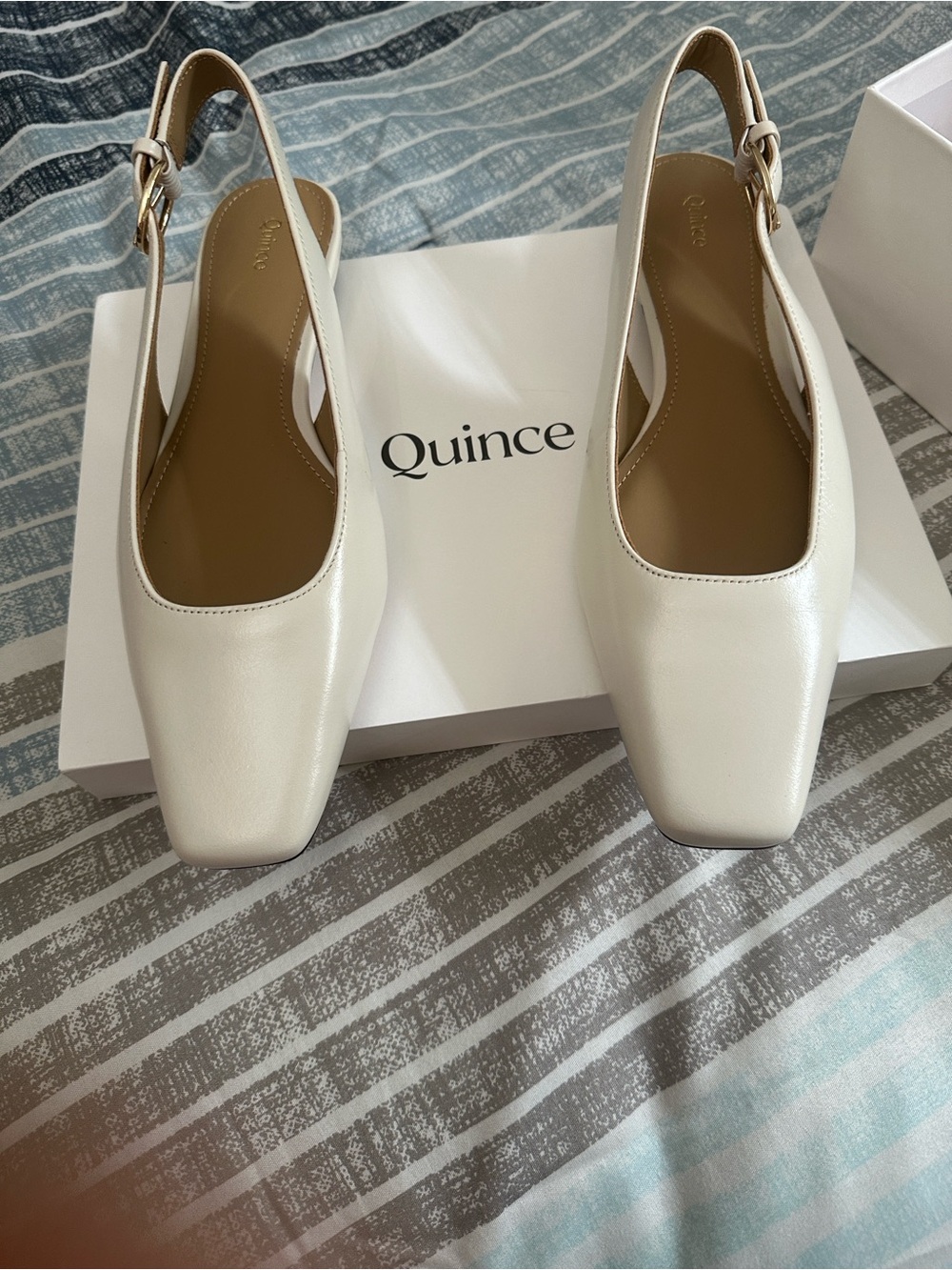 Italian Leather Slingback Flat